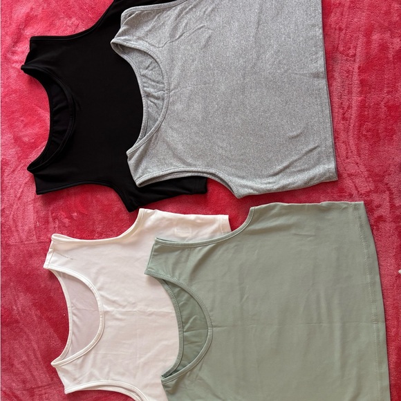 Stylish Women's Crop Tops - Black, Gray, Cream, Green - Picture 1 of 2